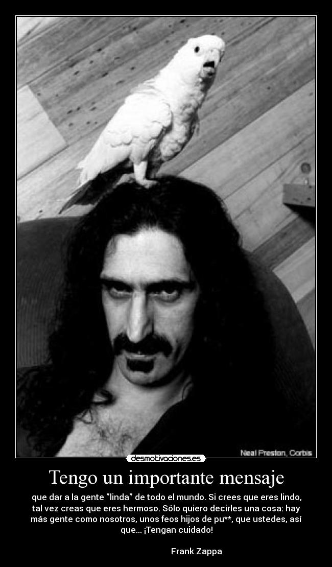 carteles clanzappa septima cita frank zappa una las que encantan desmotivaciones