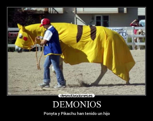 DEMONIOS - Ponyta y Pikachu han tenido un hijo