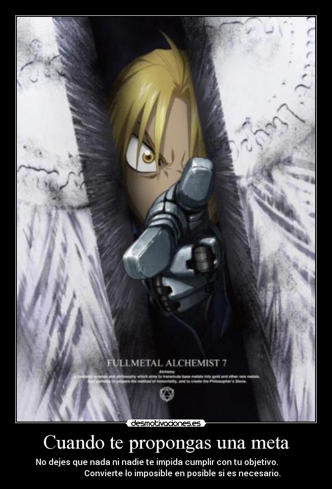 Cuando te propongas una meta -