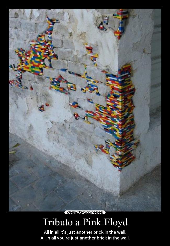 carteles letra ingles another brick the wall peaso cansion pisha desmotivaciones