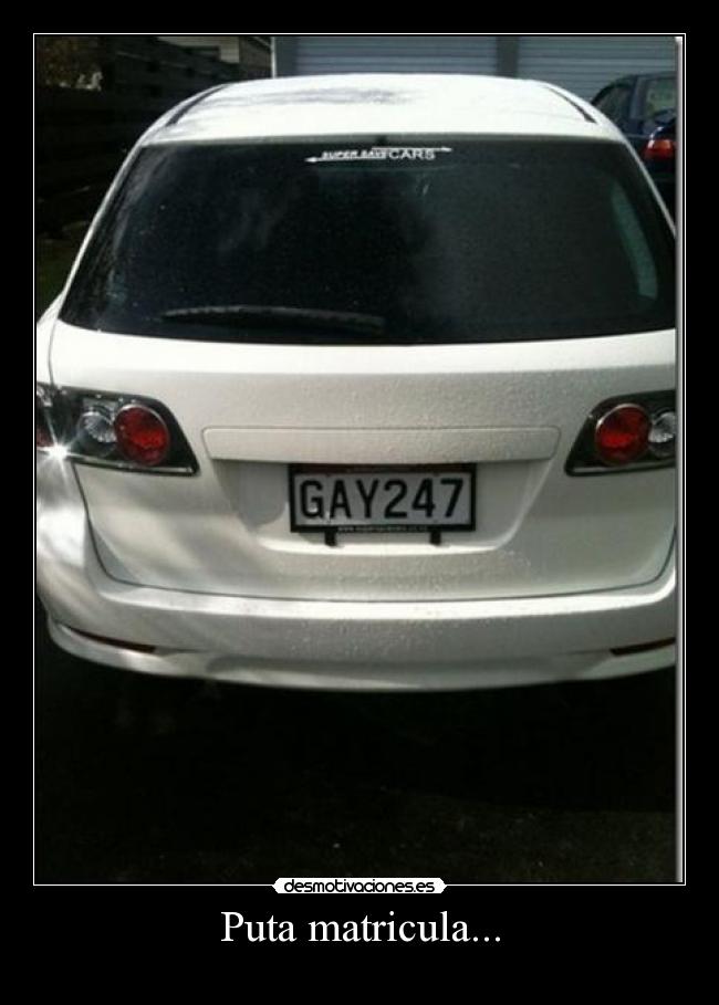 Puta matricula... -