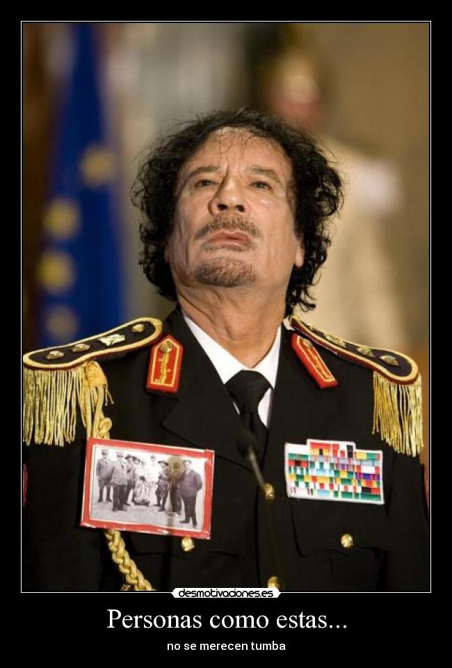 Personas como estas... - no se merecen tumba