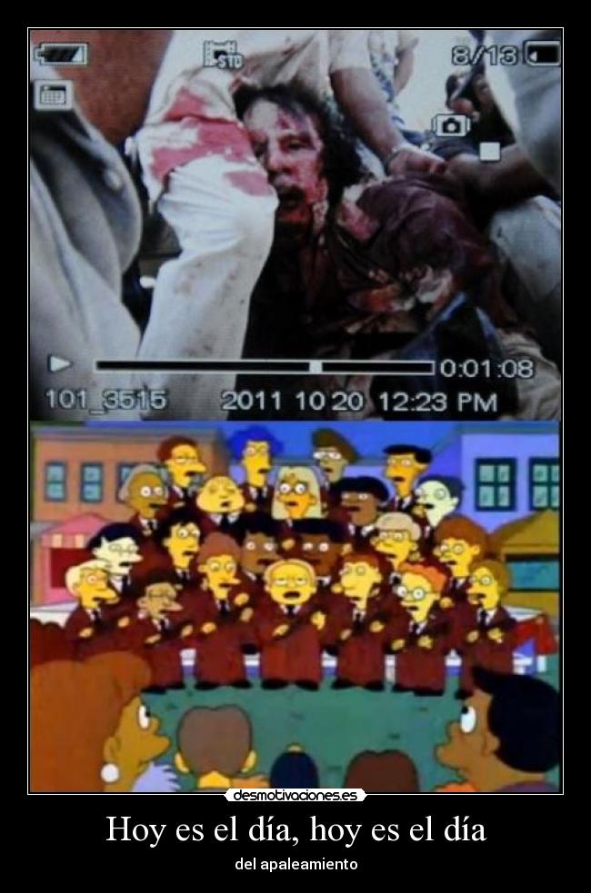 Hoy es el día, hoy es el día - del apaleamiento