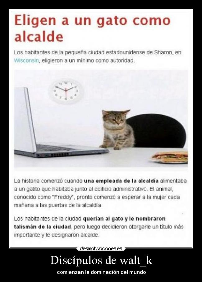 Discípulos de walt_k - comienzan la dominación del mundo