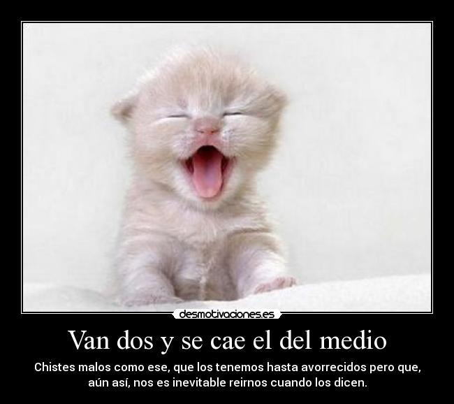 carteles van dos cae del medio desmotivaciones