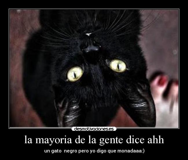 la mayoria de la gente dice ahh -