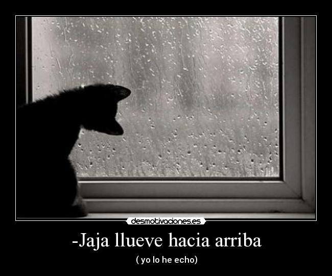 -Jaja llueve hacia arriba - ( yo lo he echo)