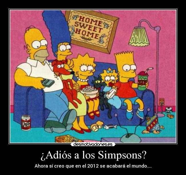 carteles simpsons simpsons adios 2012 desmotivaciones