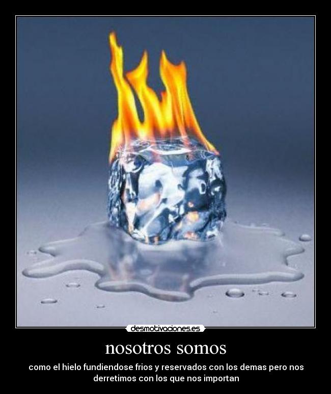 carteles fuego hielo desmotivaciones