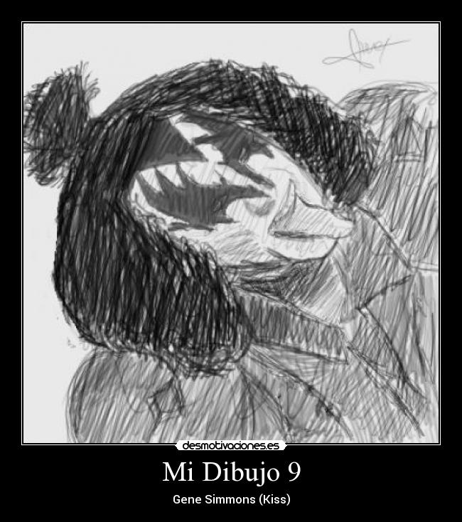 Mi Dibujo 9 - Gene Simmons (Kiss)