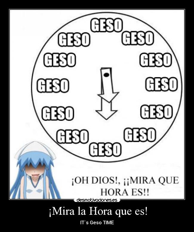 carteles ika musume anime kami-katsuragi geso desmotivaciones