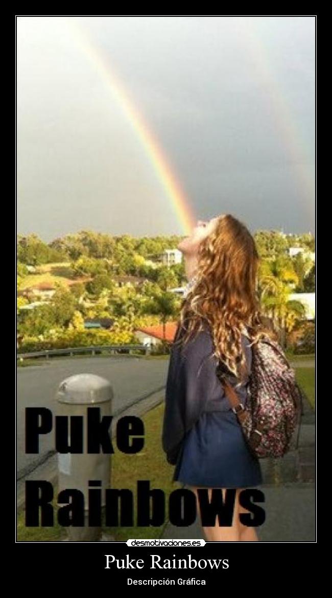 carteles puke rainbows desmotivaciones
