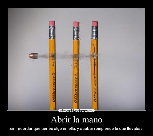 carteles mano sin romper cuenta darse desmotivaciones