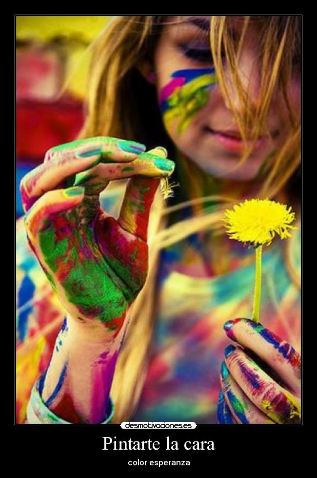 Pintarte la cara - color esperanza