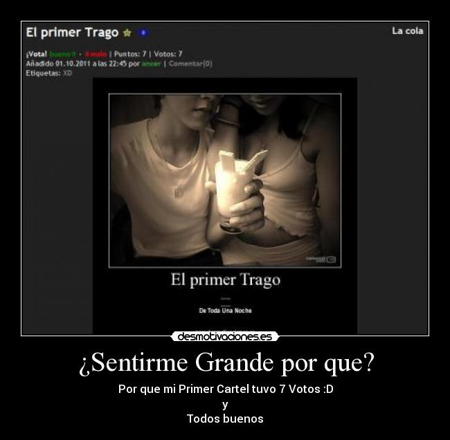 ¿Sentirme Grande por que? - 