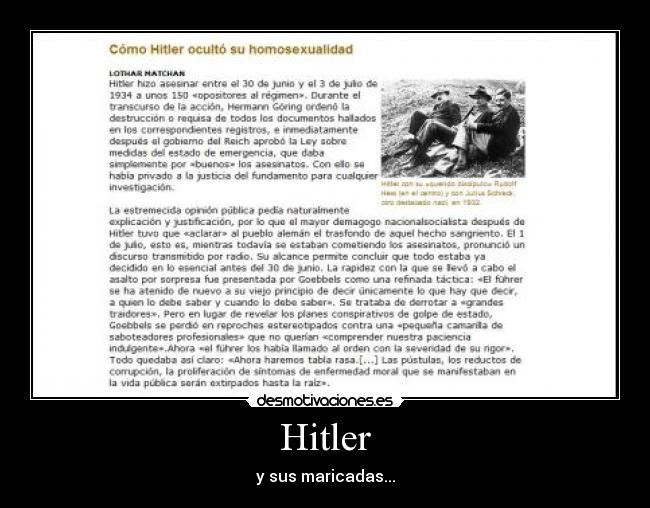 carteles hitler sus maricadas desmotivaciones