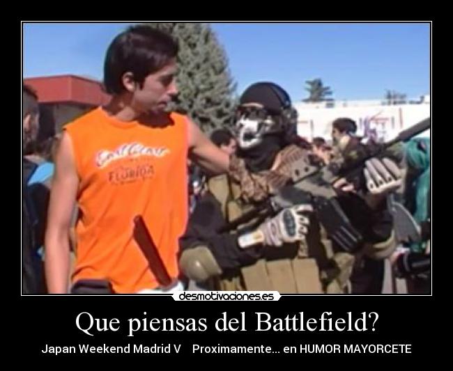 carteles japan weekend madrid cosplay call duty modern warfare humor mayorcete ghost desmotivaciones