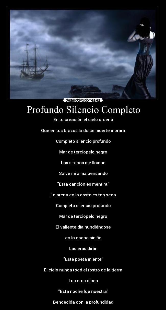carteles silencio nightwish deep silent complete consegui solo desmotivaciones