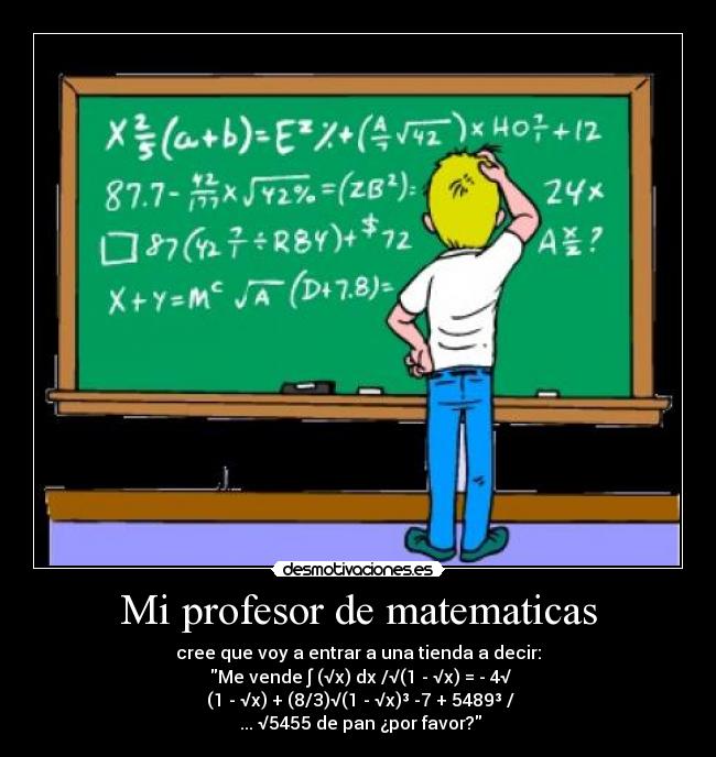 Mi profesor de matematicas - 