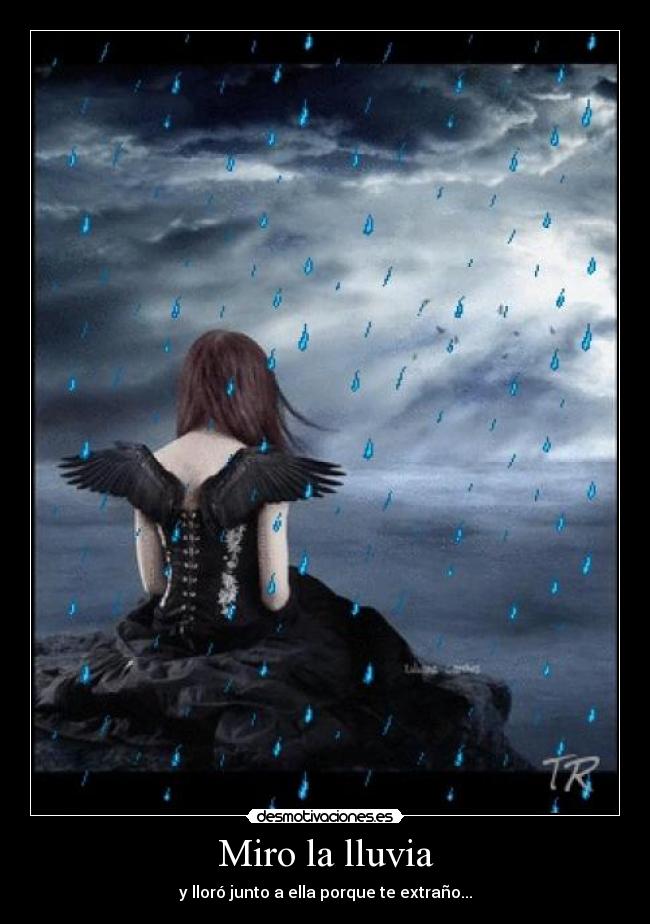 Miro la lluvia -