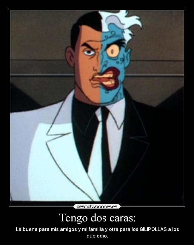 carteles dos caras desmotivaciones