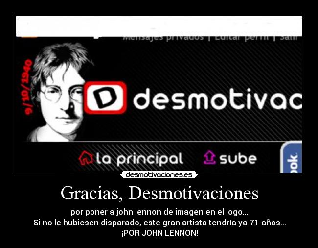 Gracias, Desmotivaciones -