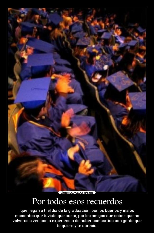 carteles recuerdos graduacion desmotivaciones