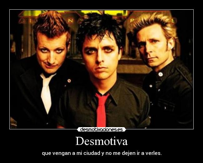 carteles green day desmotivaciones