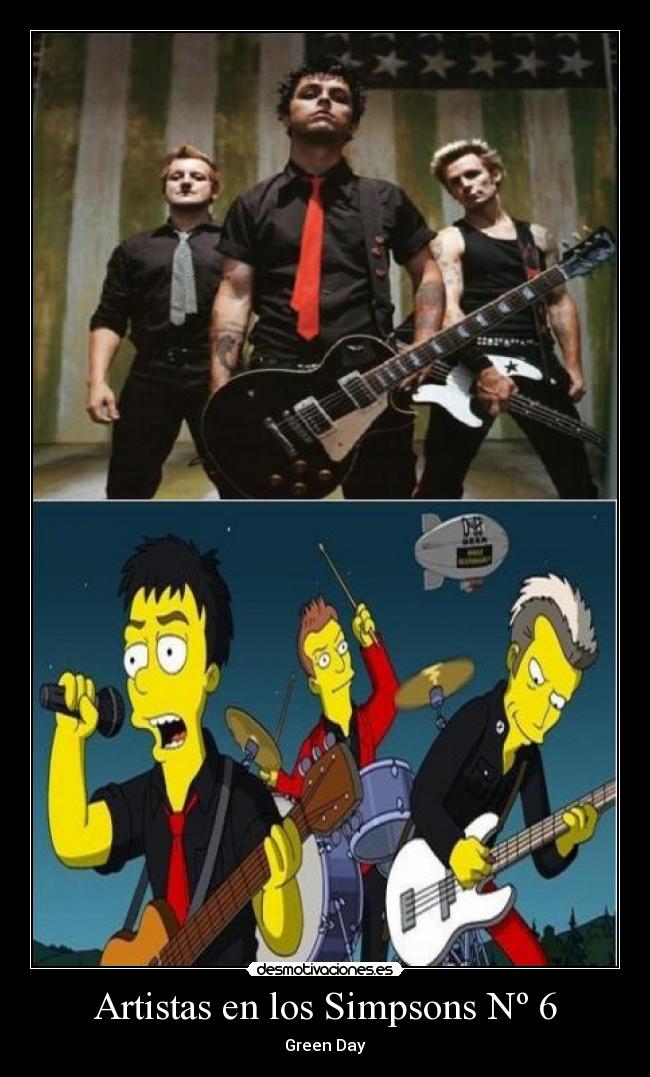carteles simpsons jodeteyespera los simpsons green day desmotivaciones