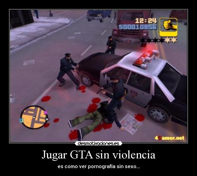 Jugar GTA sin violencia -