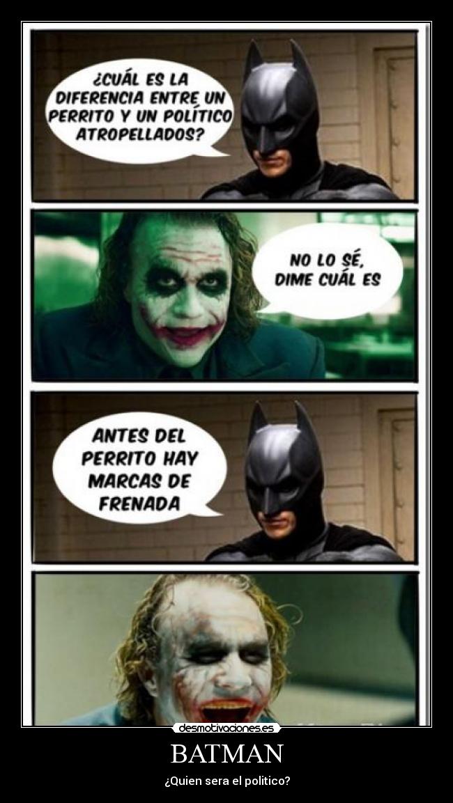BATMAN - ¿Quien sera el politico?
