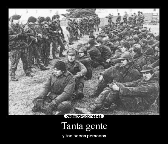 Tanta gente - y tan pocas personas