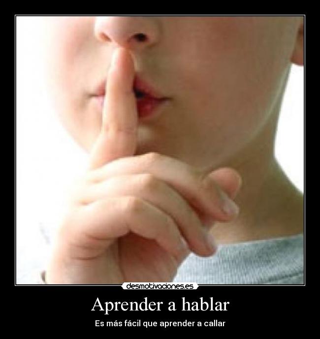 Aprender a hablar - 
