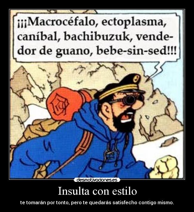 Insulta con estilo -