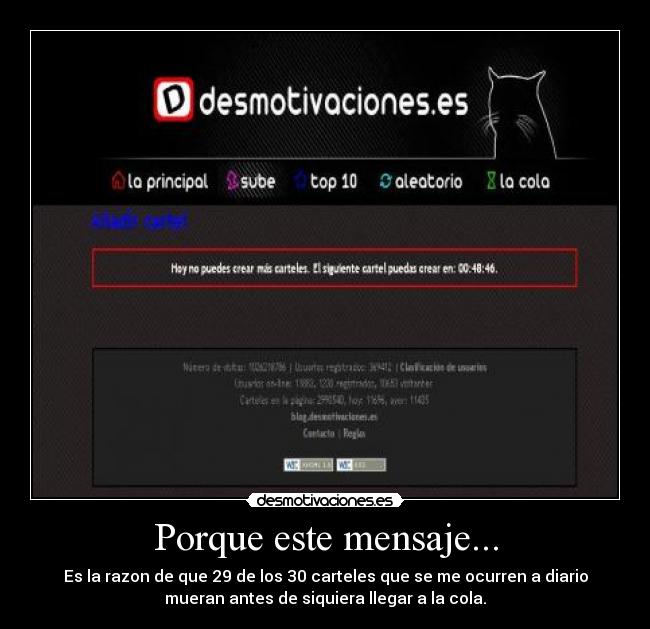 Porque este mensaje... -