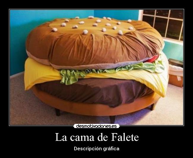 La cama de Falete - Descripción gráfica
