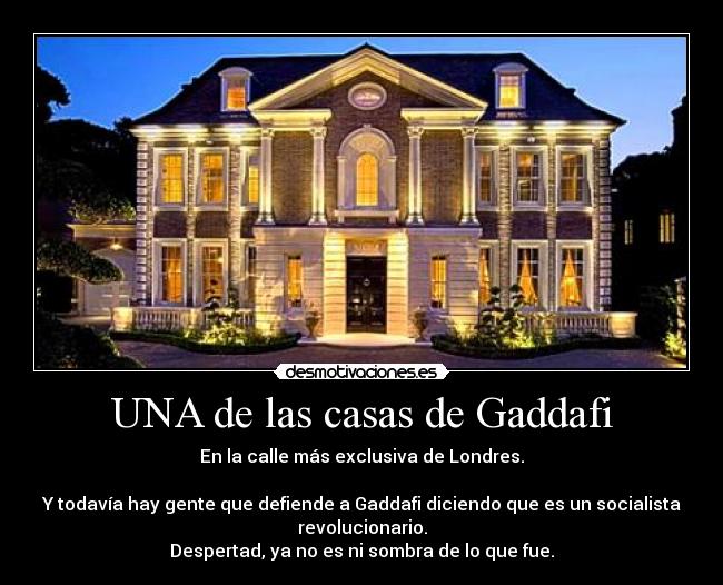 UNA de las casas de Gaddafi -