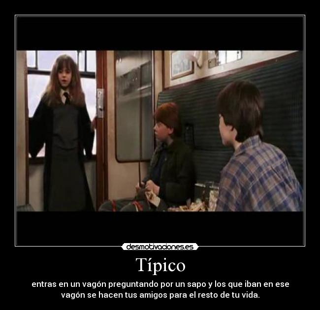 carteles hermione vagon preguntando por trevor desmotivaciones