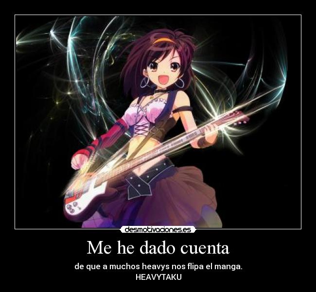 carteles heavy otaku manga rock anime haruhi desmotivaciones