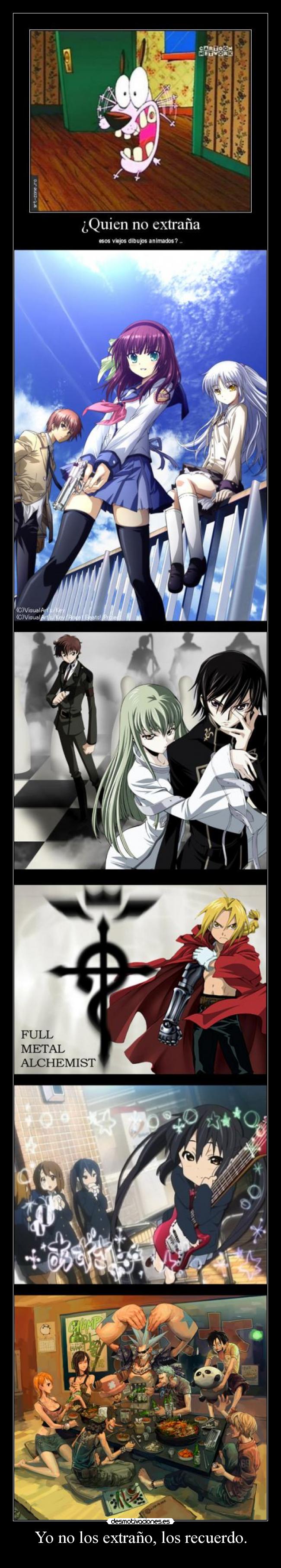 carteles antes ahora anime dibujos animados one piece desmotivaciones