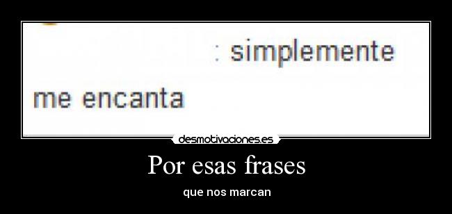 Por esas frases - 