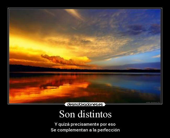 Son distintos -