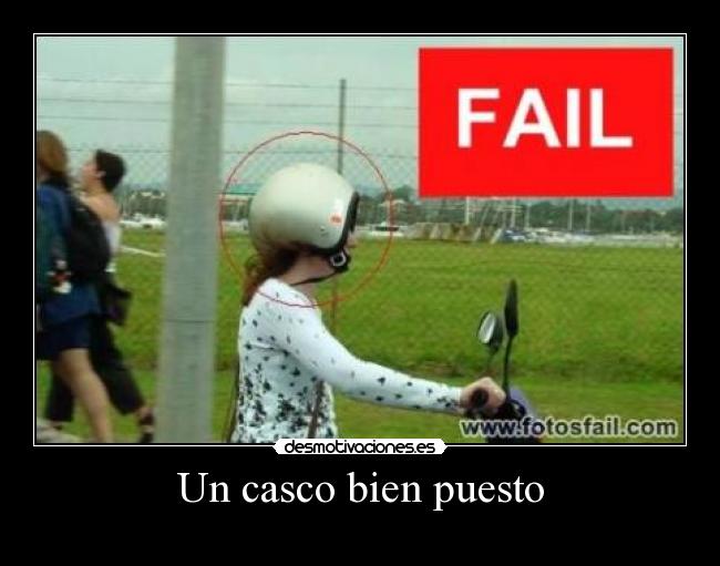 Un casco bien puesto - 