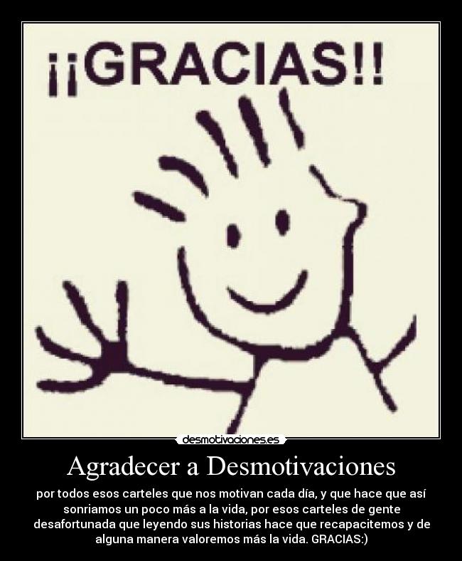 Agradecer a Desmotivaciones -