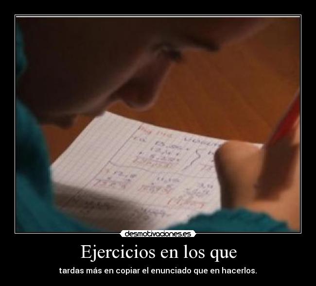 Ejercicios en los que -