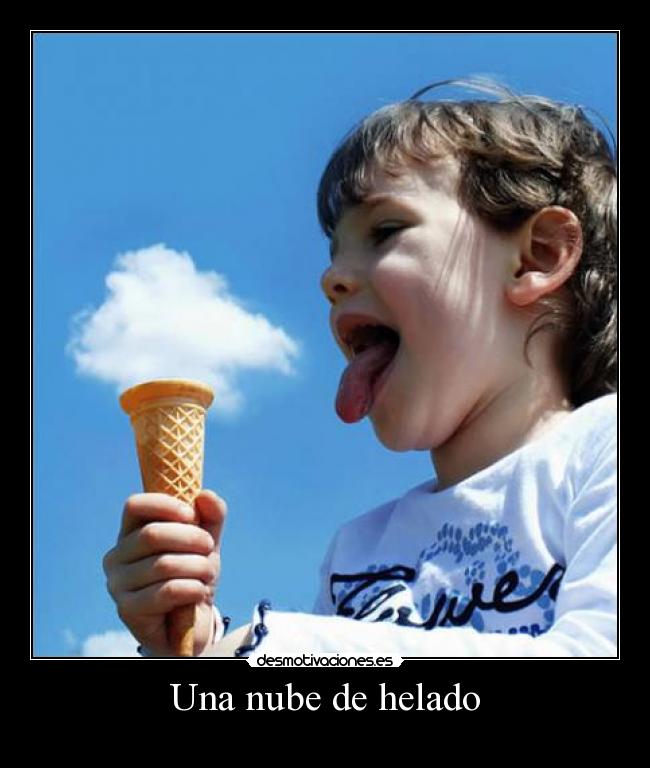 Una nube de helado -