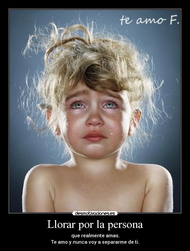 Llorar por la persona -