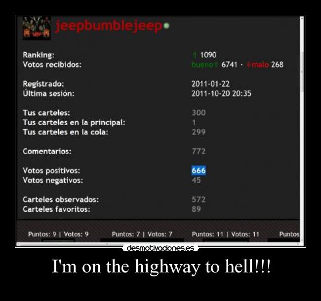 Im on the highway to hell!!! - 