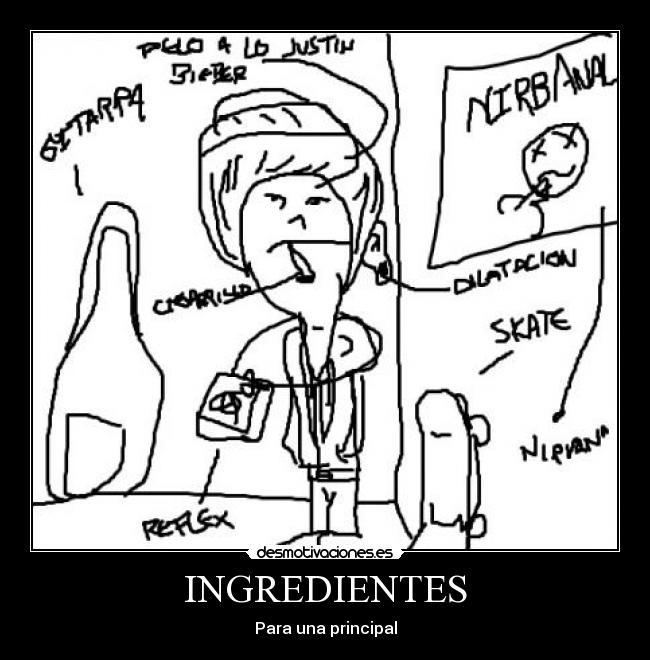 INGREDIENTES - Para una principal