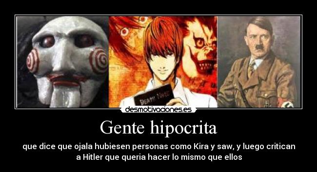 Gente hipocrita -